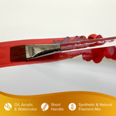 Golden Natural® Square Wash Paintbrush | Short Handle | 2008S